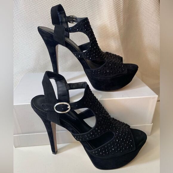 BCBGeneration platform gem ultra high heels leather uppers  7.5 gothcore - Picture 4 of 11